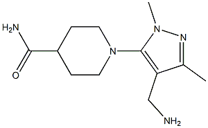 1-[4-(aminomethyl)-1,3-dimethyl-1H-pyrazol-5-yl]piperidine-4-carboxamide 结构式