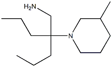 1-[4-(aminomethyl)heptan-4-yl]-3-methylpiperidine 结构式