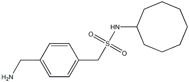 1-[4-(aminomethyl)phenyl]-N-cyclooctylmethanesulfonamide 结构式