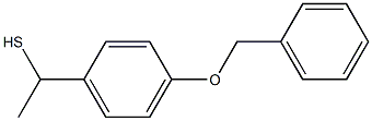 1-[4-(benzyloxy)phenyl]ethane-1-thiol 结构式