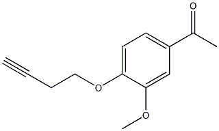 1-[4-(but-3-ynyloxy)-3-methoxyphenyl]ethanone 结构式