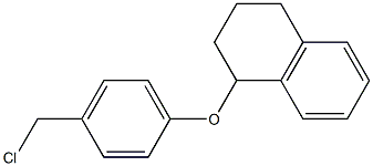 1-[4-(chloromethyl)phenoxy]-1,2,3,4-tetrahydronaphthalene 结构式