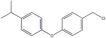 1-[4-(chloromethyl)phenoxy]-4-(propan-2-yl)benzene 结构式