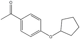 1-[4-(cyclopentyloxy)phenyl]ethanone 结构式