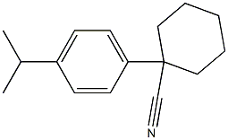 1-[4-(propan-2-yl)phenyl]cyclohexane-1-carbonitrile 结构式