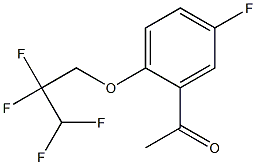 1-[5-fluoro-2-(2,2,3,3-tetrafluoropropoxy)phenyl]ethan-1-one 结构式