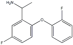 1-[5-fluoro-2-(2-fluorophenoxy)phenyl]ethan-1-amine 结构式
