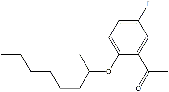 1-[5-fluoro-2-(octan-2-yloxy)phenyl]ethan-1-one 结构式