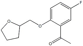 1-[5-fluoro-2-(oxolan-2-ylmethoxy)phenyl]ethan-1-one 结构式