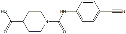 1-{[(4-cyanophenyl)amino]carbonyl}piperidine-4-carboxylic acid 结构式