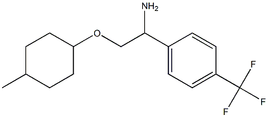 1-{1-amino-2-[(4-methylcyclohexyl)oxy]ethyl}-4-(trifluoromethyl)benzene 结构式