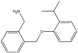 1-{2-[(2-isopropylphenoxy)methyl]phenyl}methanamine 结构式