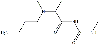 1-{2-[(3-aminopropyl)(methyl)amino]propanoyl}-3-methylurea 结构式