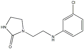 1-{2-[(3-chlorophenyl)amino]ethyl}imidazolidin-2-one 结构式