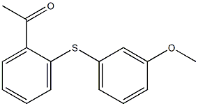 1-{2-[(3-methoxyphenyl)sulfanyl]phenyl}ethan-1-one 结构式
