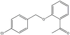 1-{2-[(4-chlorophenyl)methoxy]phenyl}ethan-1-one 结构式