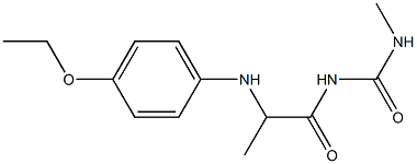 1-{2-[(4-ethoxyphenyl)amino]propanoyl}-3-methylurea 结构式