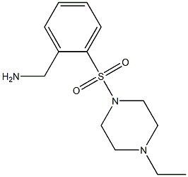 1-{2-[(4-ethylpiperazin-1-yl)sulfonyl]phenyl}methanamine 结构式