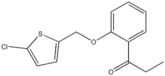 1-{2-[(5-chlorothiophen-2-yl)methoxy]phenyl}propan-1-one 结构式