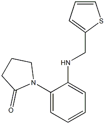 1-{2-[(thiophen-2-ylmethyl)amino]phenyl}pyrrolidin-2-one 结构式