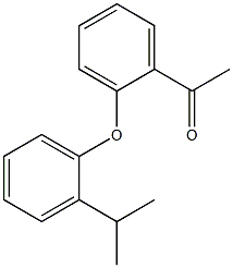 1-{2-[2-(propan-2-yl)phenoxy]phenyl}ethan-1-one 结构式