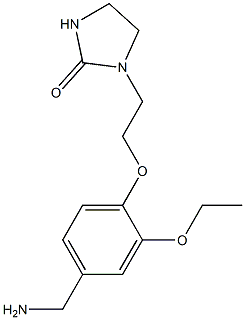 1-{2-[4-(aminomethyl)-2-ethoxyphenoxy]ethyl}imidazolidin-2-one 结构式