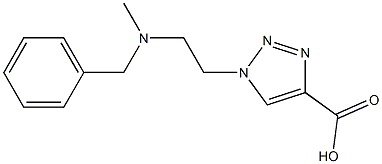 1-{2-[benzyl(methyl)amino]ethyl}-1H-1,2,3-triazole-4-carboxylic acid 结构式