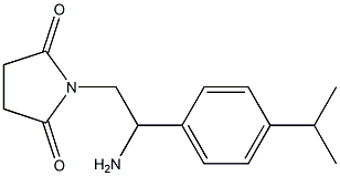 1-{2-amino-2-[4-(propan-2-yl)phenyl]ethyl}pyrrolidine-2,5-dione 结构式