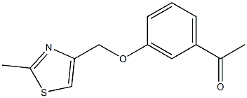 1-{3-[(2-methyl-1,3-thiazol-4-yl)methoxy]phenyl}ethan-1-one 结构式