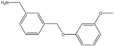 1-{3-[(3-methoxyphenoxy)methyl]phenyl}methanamine 结构式