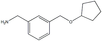 1-{3-[(cyclopentyloxy)methyl]phenyl}methanamine 结构式