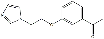 1-{3-[2-(1H-imidazol-1-yl)ethoxy]phenyl}ethan-1-one 结构式