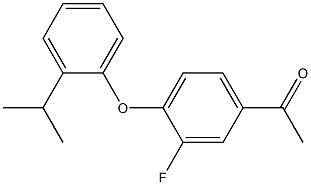 1-{3-fluoro-4-[2-(propan-2-yl)phenoxy]phenyl}ethan-1-one 结构式