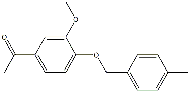 1-{3-methoxy-4-[(4-methylphenyl)methoxy]phenyl}ethan-1-one 结构式