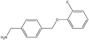 1-{4-[(2-fluorophenoxy)methyl]phenyl}methanamine 结构式