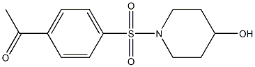 1-{4-[(4-hydroxypiperidine-1-)sulfonyl]phenyl}ethan-1-one 结构式