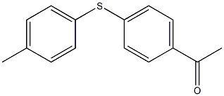 1-{4-[(4-methylphenyl)sulfanyl]phenyl}ethan-1-one 结构式