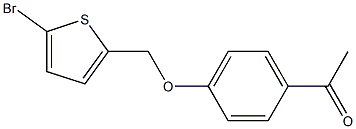 1-{4-[(5-bromothien-2-yl)methoxy]phenyl}ethanone 结构式