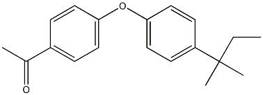 1-{4-[4-(2-methylbutan-2-yl)phenoxy]phenyl}ethan-1-one 结构式