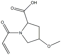 1-acryloyl-4-methoxypyrrolidine-2-carboxylic acid 结构式