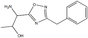 1-amino-1-(3-benzyl-1,2,4-oxadiazol-5-yl)propan-2-ol 结构式