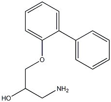 1-amino-3-(1,1'-biphenyl-2-yloxy)propan-2-ol 结构式