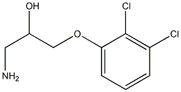 1-amino-3-(2,3-dichlorophenoxy)propan-2-ol 结构式