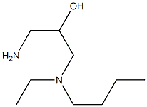 1-amino-3-[butyl(ethyl)amino]propan-2-ol 结构式