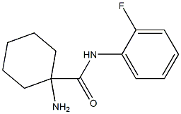 1-amino-N-(2-fluorophenyl)cyclohexanecarboxamide 结构式