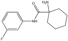 1-amino-N-(3-fluorophenyl)cyclohexanecarboxamide 结构式