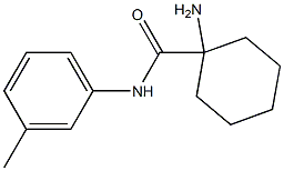 1-amino-N-(3-methylphenyl)cyclohexanecarboxamide 结构式