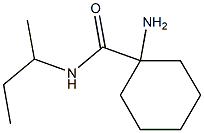 1-amino-N-(sec-butyl)cyclohexanecarboxamide 结构式