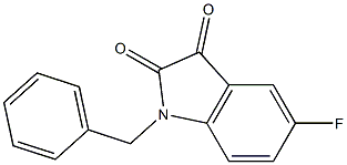 1-benzyl-5-fluoro-2,3-dihydro-1H-indole-2,3-dione 结构式