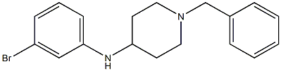 1-benzyl-N-(3-bromophenyl)piperidin-4-amine 结构式